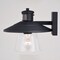 Vaxcel Westport Steel LED Black Motion Sensor Dusk to Dawn Outdoor Wall Light Coastal Clear Glass T0753 - alternate 4